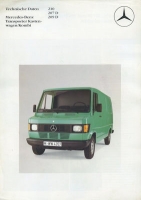 Mercedes-Benz Transporter Kastenwagen/Kombi brochure 10.1986