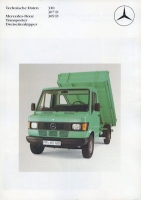 Mercedes-Benz Transporter Dreiseitenkipper 310 307D 309D brochure 10.1986