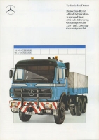 Mercedes-Benz Allrad-Schwerlastzugmaschine brochure 6.1988