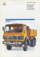 Mercedes-Benz Allradkipper 2628AK 2636AK Prospekt 10.1988