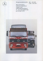 Mercedes-Benz Schwere Pritschenwagen / Sattelzugmaschinen Prospekt 9.1989