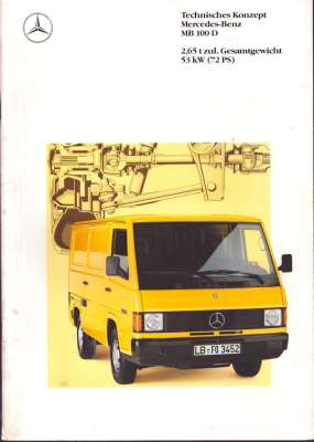 Mercedes-Benz MB 100 D Prospekt 5.1990