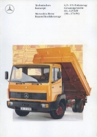 Mercedes-Benz Baustellenfahrzeuge Prospekt 10.1990