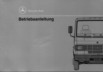 Mercedes-Benz 510, 508D-814D und O 609D-O 614D Bedienungsanleitung 11.1992