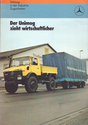 Mercedes-Benz Unimog Zugmaschine Prospekt 5.1982