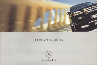Mercedes-Benz M-Klasse Final Edition Prospekt 10.2003