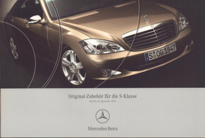 Mercedes-Benz S-Klasse Zubehör Prospekt 9.2005