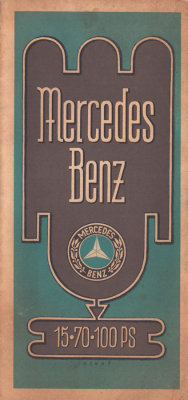 Mercedes-Benz 15/70/100 PS Prospekt 5.1927