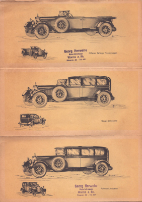 Preview: Mercedes-Benz 15/70/100 PS Prospekt 5.1927