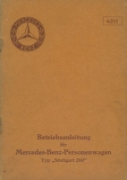 Mercedes-Benz Typ Stuttgart 260 Bedienungsanleitung 9.1929