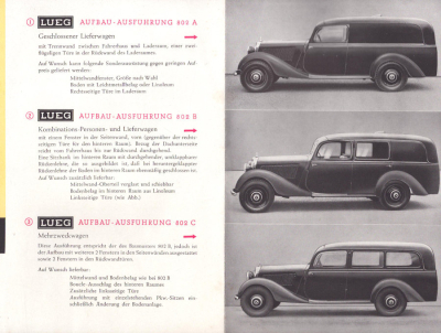 Preview: Mercedes-Benz / LUEG 170 V und 170 D Prospekt ca. 1948