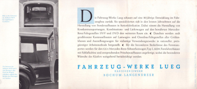 Preview: Mercedes-Benz / LUEG 170 V und 170 D Prospekt ca. 1948