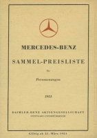 Mercedes-Benz Preisliste 3.1951