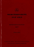 Mercedes-Benz 170 S owner`s manual 12.1950 Reprint 1997