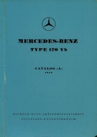 Mercedes-Benz 170 Vb Ersatzteilliste 3.1953