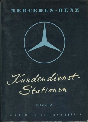 Mercedes-Benz Kundendienststationen Deutschland 4.1954