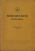 Mercedes-Benz 220 a Ersatzteilliste 1954