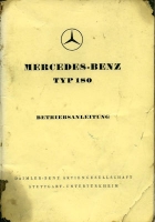 Mercedes-Benz 180 owner`s manual 8.1954