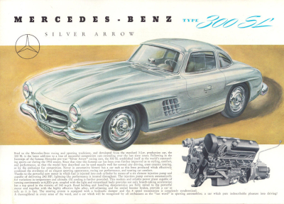 Mercedes-Benz 300 SL Prospekt 6.1954