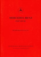 Mercedes-Benz 300 SL Bedienungsanleitung 3.1956 Reprint 1985