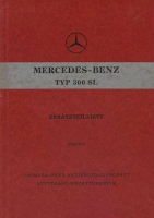 Mercedes-Benz 300 SL Gullwing Partlist 5.1956 Reprint