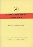 Mercedes-Benz 220 S owner`s manual 6.1956 Reprint