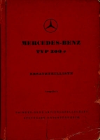 Mercedes-Benz 300 c Ersatzteilliste 7.1956