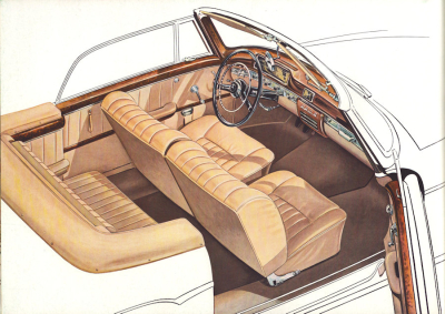 Preview: Mercedes-Benz 220 S Coupé + Cabriolet Prospekt ca. 1958
