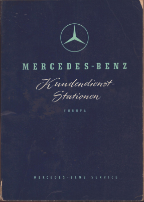 Mercedes-Benz Europa Kundendienststationen 4.1959