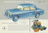 Mercedes-Benz 180 Prospekt ca. 1959 e