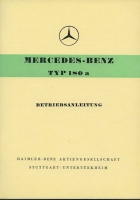 Mercedes-Benz 180a owner`s manual 11.1958