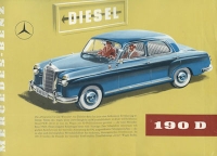 Mercedes-Benz 190 D brochure 8.1958