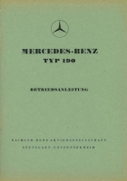 Mercedes-Benz 190 owner`s manual 7.1958