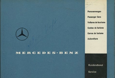 Mercedes-Benz 220 b Kundendienst-Service 1961