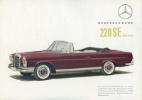 Mercedes-Benz 220 SE Cabriolet brochure 8.1961