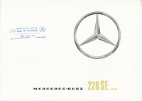 Mercedes-Benz 220 SE Coupé Prospekt 7.1961