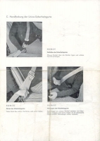 Mercedes-Benz / Unica seat belts owner`s manual 1960s