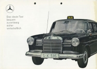 Mercedes-Benz 190 + D Taxi brochure 4.1964