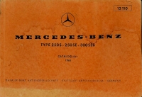 Mercedes-Benz 250S 250SE 300 SEb W 108 Ersatzteilliste 1965