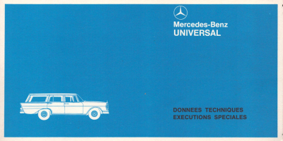 Mercedes-Benz Universal Prospekt ca. 1966