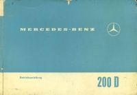 Mercedes-Benz 200 D Bedienungsanleitung 2.1966