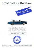 Mercedes-Benz colors W 110 111 112 and 100 from 1999