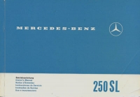 Mercedes-Benz 250 SL owner`s manual 2.1967 rom.