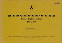 Mercedes-Benz M 129 6Zylinder Ersatzteilliste (1965-1968) 3.1978