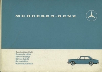 Mercedes-Benz customer service booklet 1969