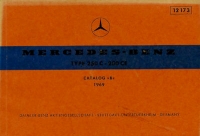 Mercedes-Benz 250C 250CE Ersatzteilliste 1969