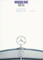 Mercedes-Benz 300 SEL Prospekt 7.1968