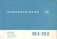 Mercedes-Benz 200D 220D Bedienungsanleitung 3.1970 rom.