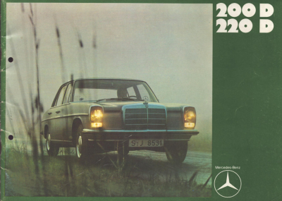Mercedes-Benz 200D 220D Prospekt 12.1970