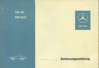 Mercedes-Benz 350 SL SLC owner`s manual 9.1971